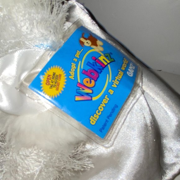 Vintage GANZ Webkinz White Dog Poodle Bride Dress Veil with Original Tag - Picture 6 of 7